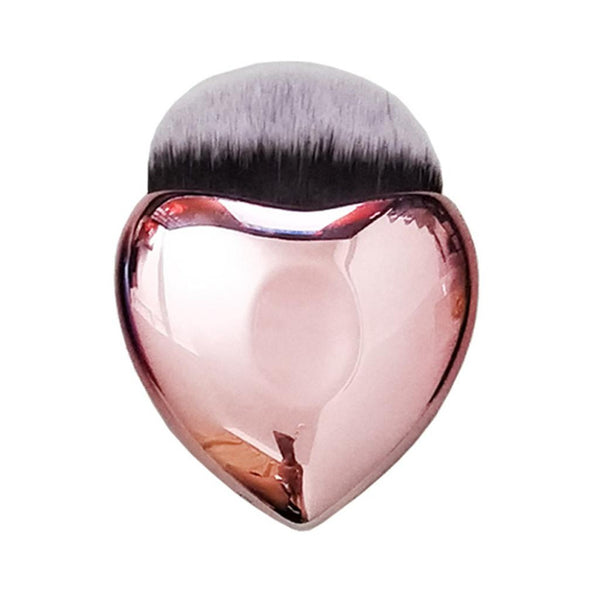 Pinceau à fond de teint en forme de cœur Pinceau à blush de maquillage portable Outils de beauté professionnels