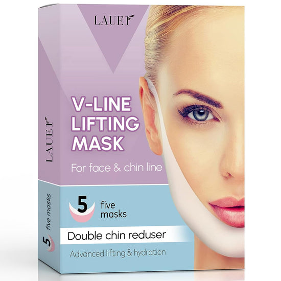 V-Shaped Face Lifting Mask – Chin & Jawline Shaper (5 pcs)